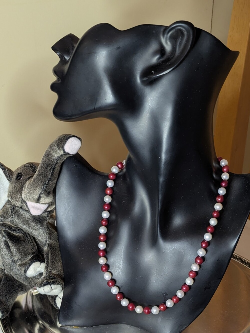 Spirit Pearl Alabama Crimson Tide Real Freshwater Pearl Hand Knotted Necklace